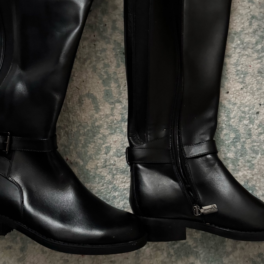 Blondo Leather Knee-High Boots - Picture 3 of 5